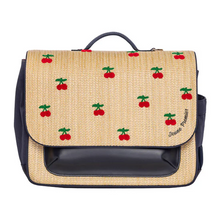 Afbeelding in Gallery-weergave laden, JEUNE PREMIER IT BAG MIDI RAFFIA CHERRY