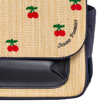 Afbeelding in Gallery-weergave laden, JEUNE PREMIER IT BAG MIDI RAFFIA CHERRY