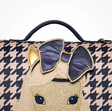 Afbeelding in Gallery-weergave laden, JEUNE PREMIER IT BAG MIDI HOUNDSTOOTH HORSE