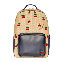 Afbeelding in Gallery-weergave laden, JEUNE PREMIER BACKPACK NEW BOBBIE RAFFIA CHERRY