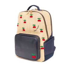 Afbeelding in Gallery-weergave laden, JEUNE PREMIER BACKPACK NEW BOBBIE RAFFIA CHERRY