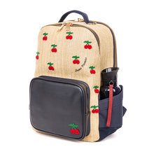 Afbeelding in Gallery-weergave laden, JEUNE PREMIER BACKPACK NEW BOBBIE RAFFIA CHERRY