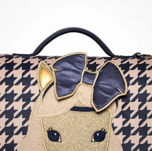 Afbeelding in Gallery-weergave laden, JEUNE PREMIER IT BAG MIDI HOUNDSTOOTH HORSE
