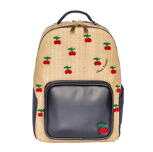 Afbeelding in Gallery-weergave laden, JEUNE PREMIER BACKPACK NEW BOBBIE RAFFIA CHERRY
