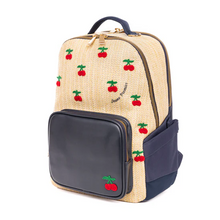 Afbeelding in Gallery-weergave laden, JEUNE PREMIER BACKPACK NEW BOBBIE RAFFIA CHERRY
