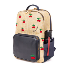 Afbeelding in Gallery-weergave laden, JEUNE PREMIER BACKPACK NEW BOBBIE RAFFIA CHERRY
